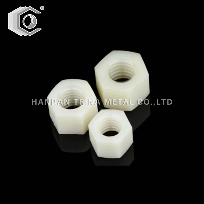 DIN934 plastist nailonist kuuskantmutter